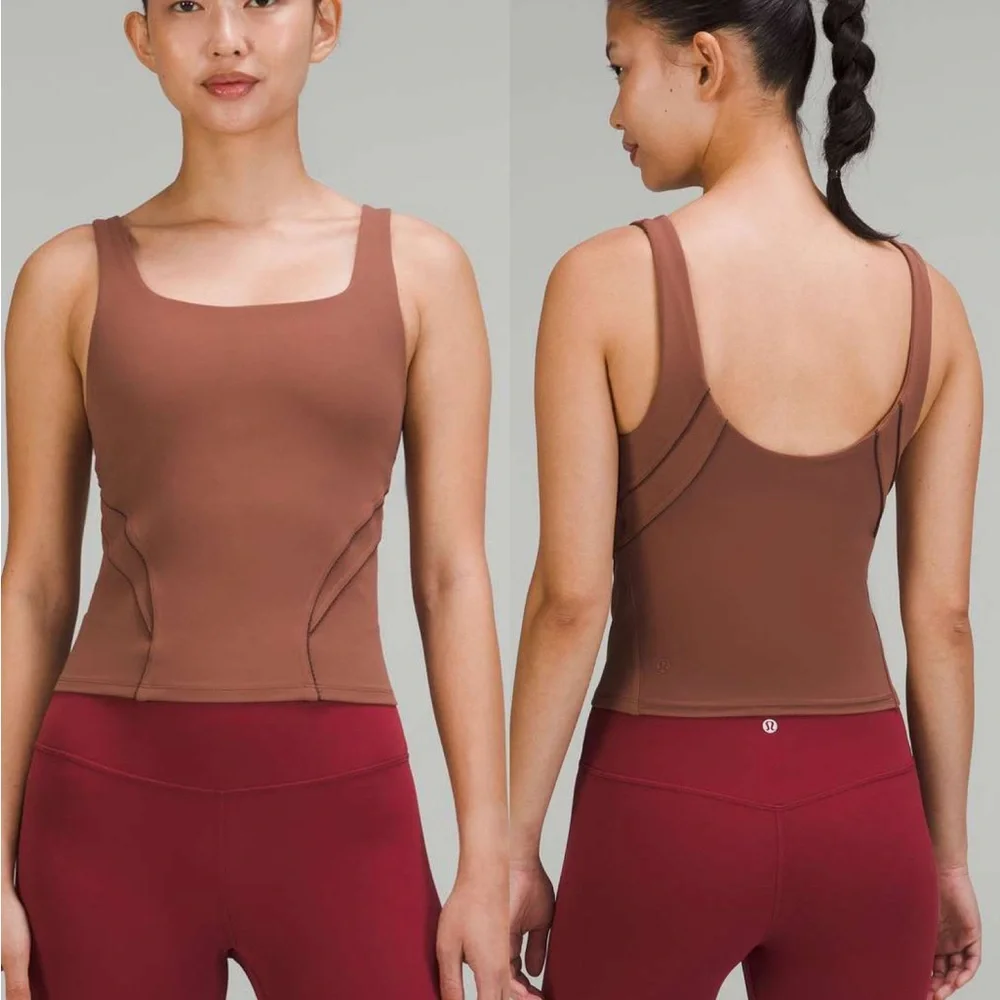 Lululemon | Nulu and Mesh-Back Shelf-Bra Yoga Tank Top